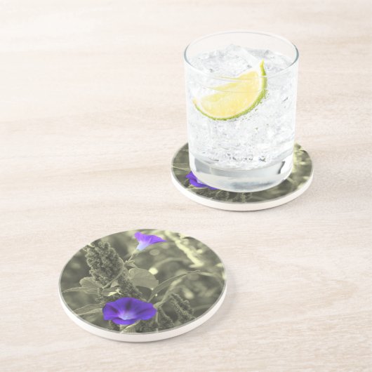 Wild Morning Glories Floral Onderzetter (Zijkant)