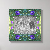 Wild Morning Glory Flowers Creëer Uw eigen foto Canvas Afdruk (Voorkant)