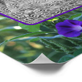 Wild Morning Glory Flowers Lijst Uw foto toevoegen Poster (Hoek)
