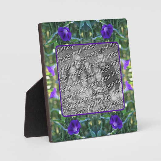 Wild Morning Glory Flowers Voeg je eigen foto toe Fotoplaat (Voorkant)