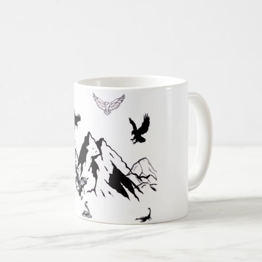 Wild Mountain Adventure Coffee Mug Koffiemok (Voorkant rechts)
