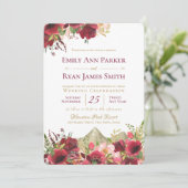 Wild Mountain Bourgogne Rozen Kaart (Staand voorkant)