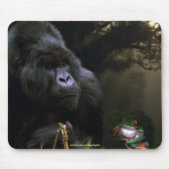 Wild Mountain Gorilla Wildlife-supporter Mousepad Muismat (Voorkant)