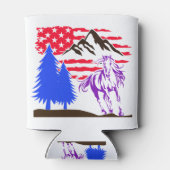 Wild Mountain Horse Galloping Blikjeskoeler (Achterkant)