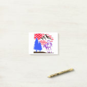 Wild Mountain Horse Galloping Post-it® Notes (Op bureau)