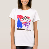 Wild Mountain Horse Galloping T-shirt (Voorkant)