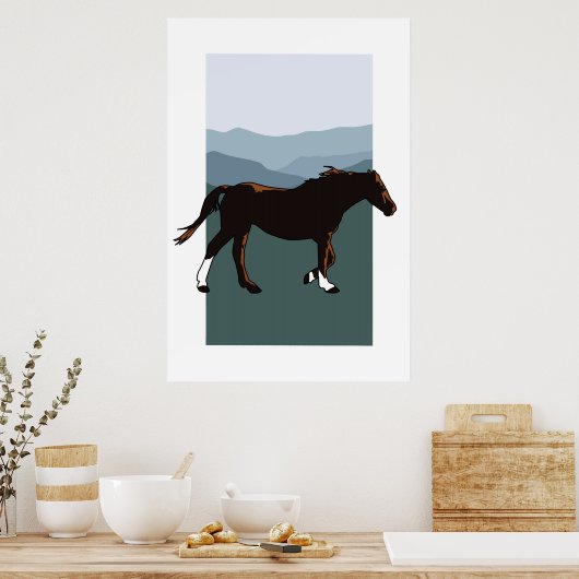 Wild Mountain Mare Poster (Keuken)