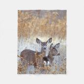 Wild Mule Deer Pair | Californië Fleece Deken (Voorkant)
