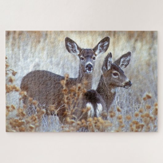 Wild Mule Deer Pair | Californië Legpuzzel (Horizontaal)