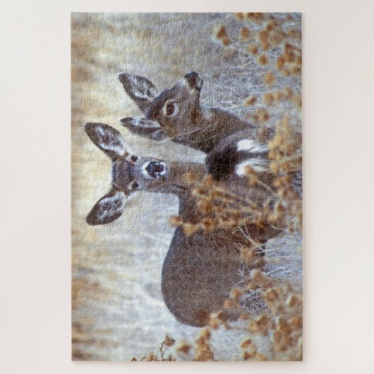 Wild Mule Deer Pair | Californië Legpuzzel (Verticaal)
