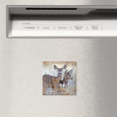 Wild Mule Deer Pair | Californië Magneet (Insitu (Vaatwasser))