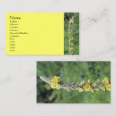 Wild Mullein Flower Photography Visitekaartje (Voorkant / Achterkant)