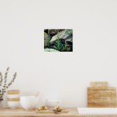 Wild Mullein Flowers Tussen Rocks Poster (Keuken)