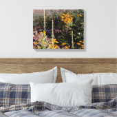 Wild Mulleins Zwart Eyed Susan Flowers Canvas Afdruk (Insitu (Slaapkamer))