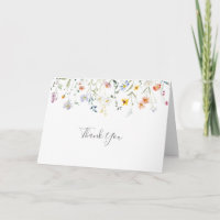 Wild Multicolour Bloemen Gevouwen Bruiloft