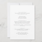 Wild Multicolour Bloemen Spaans Front Back Bruilof Kaart (Achterkant)