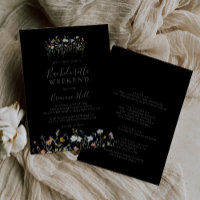 Wild Multicolour Bloemen Zwart Bachelorette Weeken