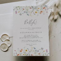 Wild Multicolour Floral BabyQ Baby shower Barbecue
