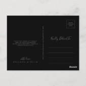 Wild Multicolour Floral Black Dank u Briefkaart (Achterkant)