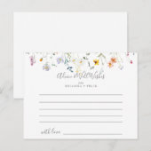 Wild Multicolour Floral bruiloft advies Kaart (Voorkant / Achterkant)