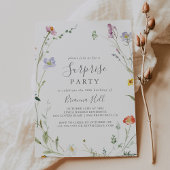Wild Multicolour Floral Surprise Party Kaart