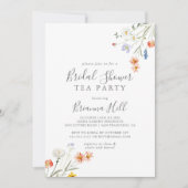 Wild Multicolour Floral Vrijgezellenfeest Tea Part Kaart (Voorkant)