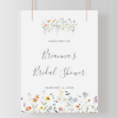 Wild Multicolour Floral Vrijgezellenfeest Welkom Poster