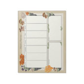 Wild Mushroom Medley Weekplanner 8.5 "x11" 50pg Notitieblok (Linkerzijde)