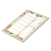 Wild Mushroom Medley Weekplanner 8.5 "x11" 50pg Notitieblok (Schuin)