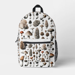 Wild Mushrooms Collectie Illustratie Bedrukte Rugzak