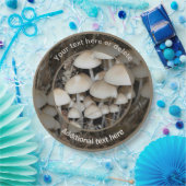 Wild Mushrooms Natuur Gepersonaliseerde Partij Papieren Bordje (Feest)