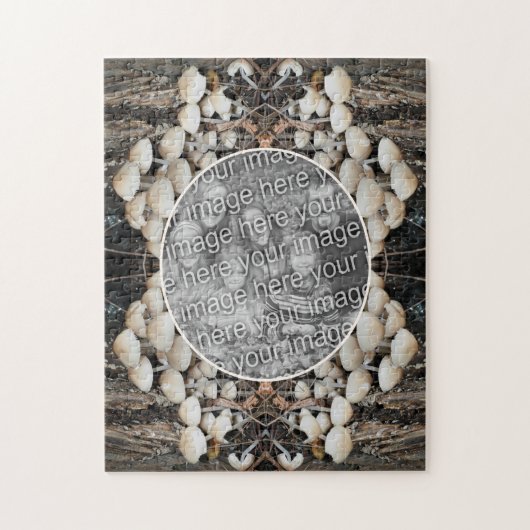Wild Mushrooms Natuur Lijst Voeg je eigen foto toe Legpuzzel (Verticaal)