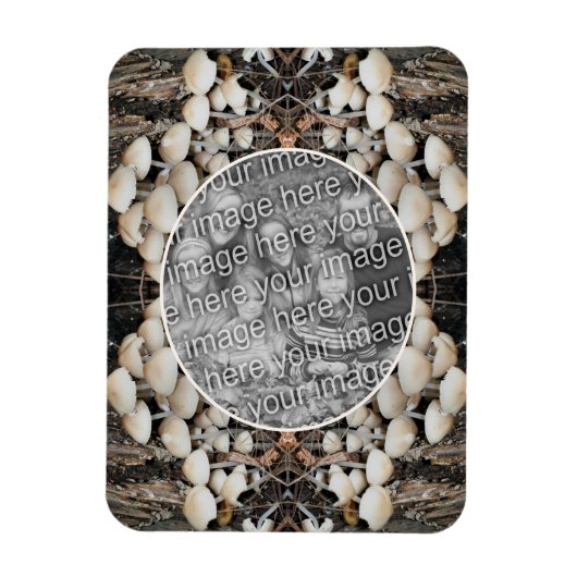 Wild Mushrooms Natuur Lijst Voeg je eigen foto toe Magneet (Verticaal)