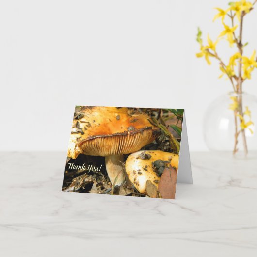 Wild Mushrooms Note Kaart (Gele Bloem)