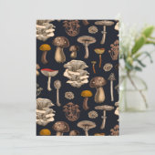 Wild Mushrooms on graphite black (Staand voorkant)