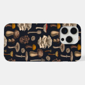 Wild Mushrooms on graphite black iPhone Hoesje (Achterkant horizontaal)