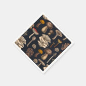 Wild Mushrooms on graphite black Servet (Hoek)