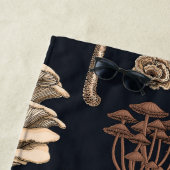 Wild Mushrooms on graphite black Strandlaken (In situ)