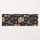 Wild Mushrooms on graphite black Yogamat (Voorkant (horizontaal))