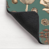 Wild Mushrooms on pine green Muismat (Hoek)