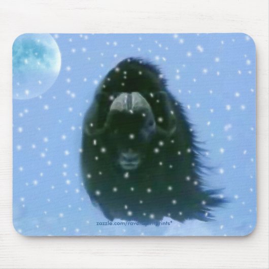 WILD MUSK OX Arctic Animal Wildlife Muismatten (Voorkant)