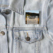 Wild Mustang Anthology-toets Vierkante Button 5,1 Cm (In situ)