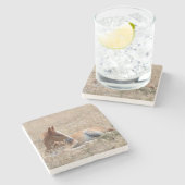 Wild Mustang Foal Wild Horse Stenen Onderzetter (Zijkant)