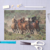 Wild Mustang Herd Tissuepapier (Craft)