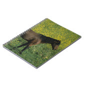 Wild Mustang Horse in Flowers Notitieboek (Linkerzijde)