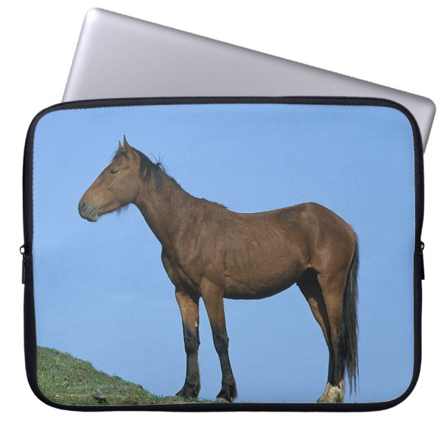 Wild Mustang Horse Laptop Sleeve (Voorkant)