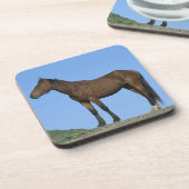 Wild Mustang Horse Onderzetter (Linkerzijde)