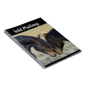 Wild Mustang Horse Spiral Foto Notitieboek (Rechterzijde)