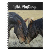 Wild Mustang Horse Spiral Foto Notitieboek (Voorkant)