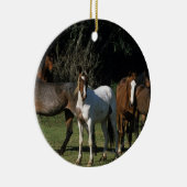 Wild Mustang Horses 1 Keramisch Ornament (Rechts)